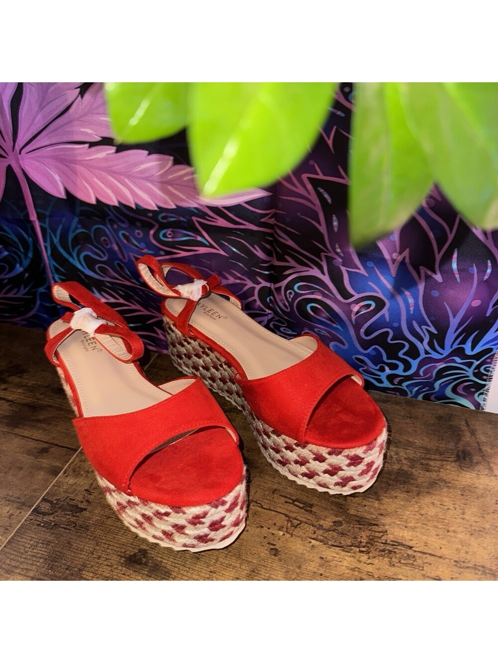 Women Espadrilles Closed Toe Ankle Strap Comfortable Platform Wedge Sandals
